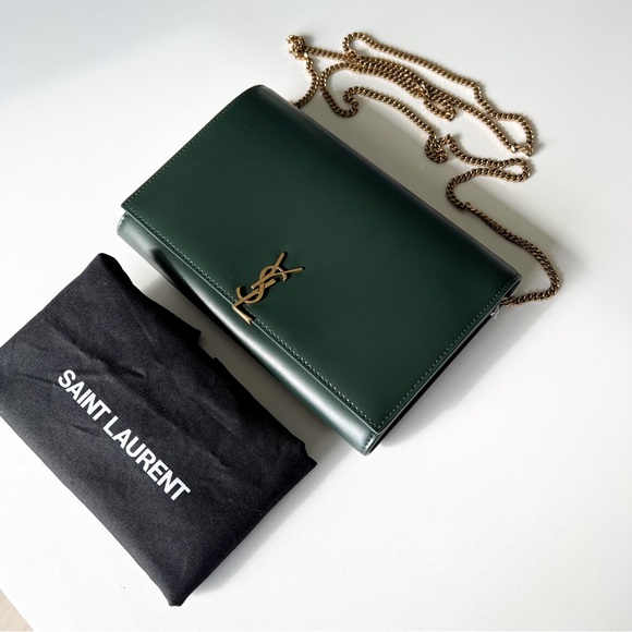 Saint Laurent Bags Saint Laurent Cassandre Leather Ysl Wallet On A